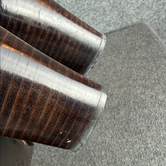 Etienne Aigner Tall Buckle Accent Brown Leather Knee-High Boots 10M - Picture 7 of 15